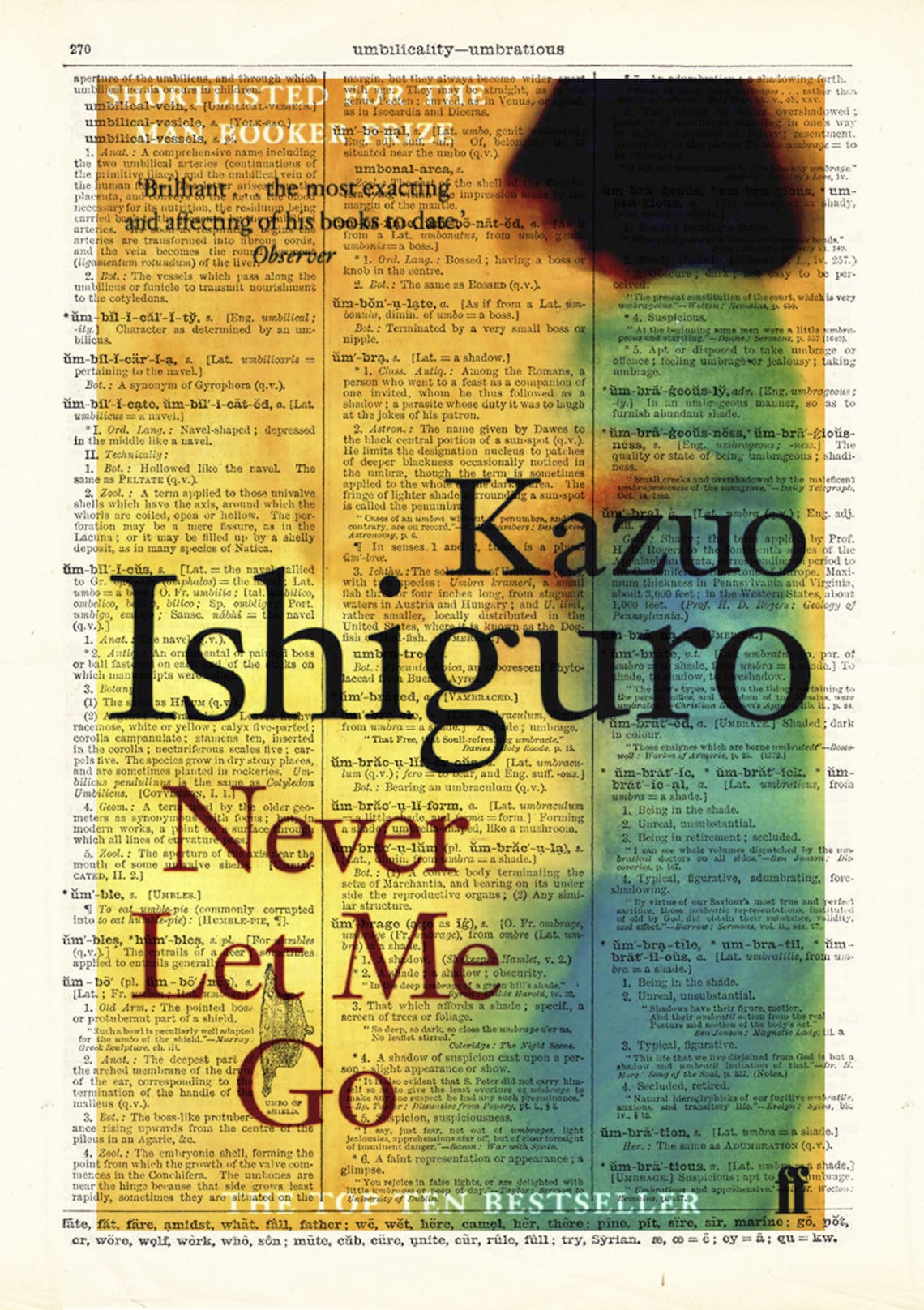 Never Let Me Go by Kazuo Ishiguro. Book Cover Art Print Etsy