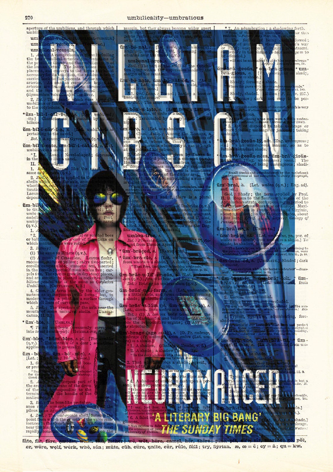 Neuromancer by William Gibson. Book Cover Art Print Etsy
