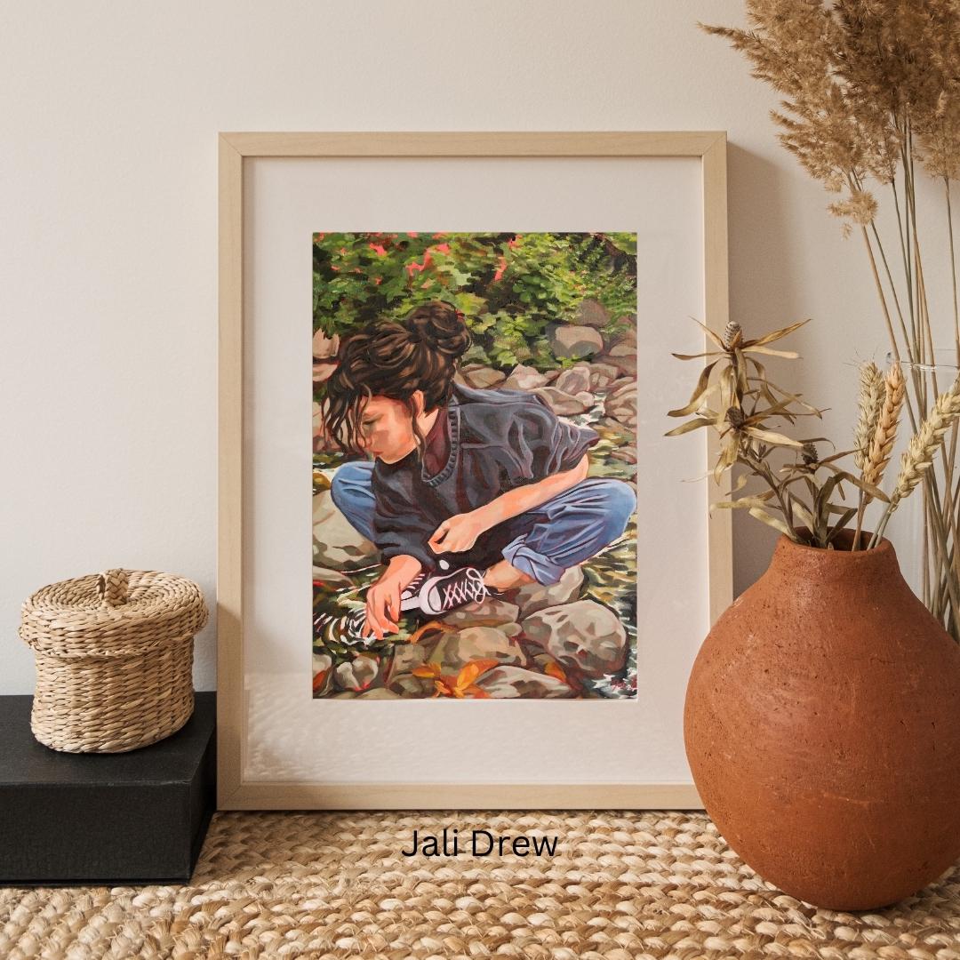 Nature Girl | Oil Painting Art Print - Etsy