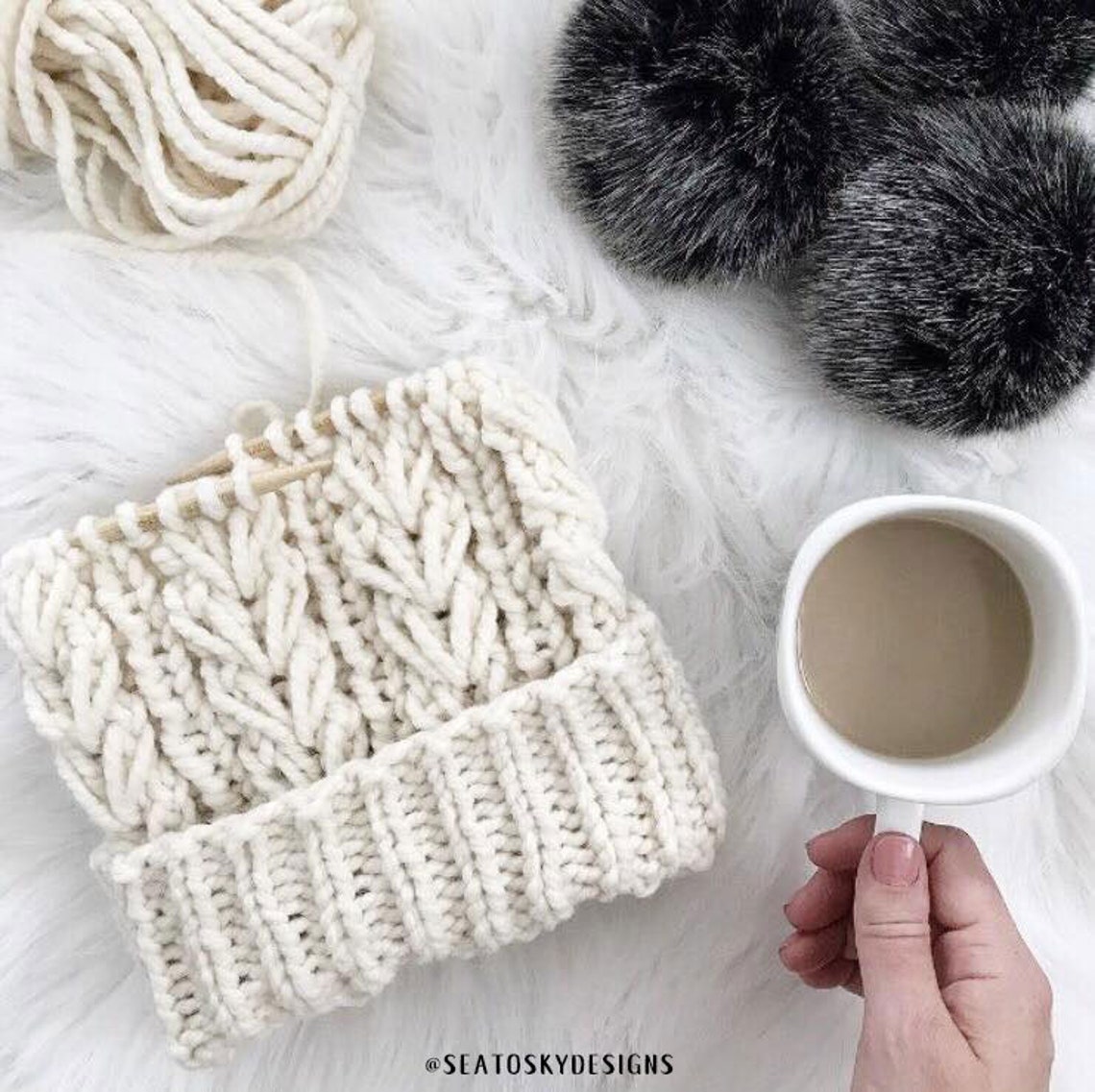 Cable Hat Pattern - Knitting Tutorial - Knit Accessory - Advanced ...