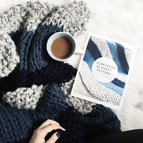 Chunky Blanket Pattern - Knitting Throw Pattern - Extreme Knitting