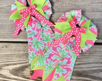 Pink Carrot Equestrian Show Bows