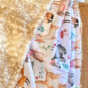 Sweet Darlings Double Minky Blanket