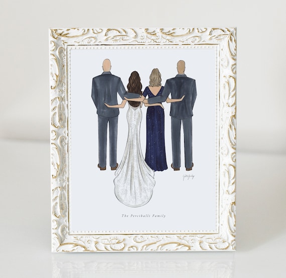 Custom Drawn Mother of the Bride Gift