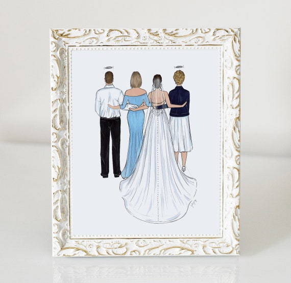 Custom Drawn Mother of the Bride Gift