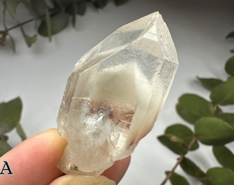 NEW FIND S-M Phantom Quartz from Cristalina, Brazil with Starbrary Markings, Extraordinary Natural Crystal, Unpolished