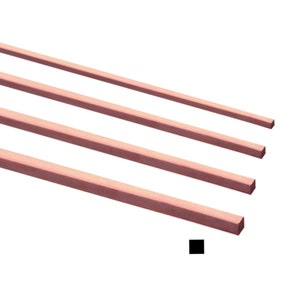 Filo di RAME Adornville® QUADRATO 99,9% puro 5 10 20 40 piedi Calibri 10 12 14 16 18 20 22 24 Bobina morbida morta Nudo Made in USA