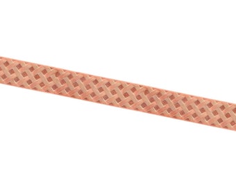 thumbnail image 2 of Adornville 99.9% Pure Copper Pattern Wire – 9.5mm X 1.68mm Half Hard, Textured Flat, Made In USA 2 of 4
