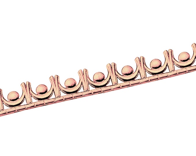 Adornville® 99.9% Pure COPPER Pattern Wire Wide 9.5mm x 1
