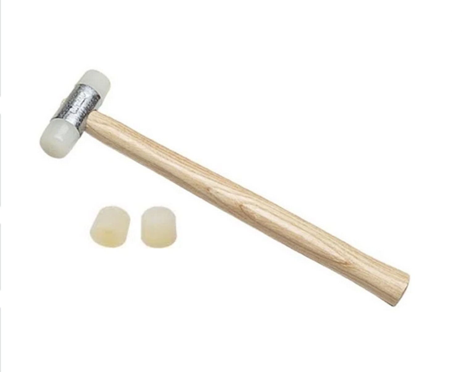 Small Mini Interchangeable Head Face Soft Brass Plastic Nylon Hammer Tool