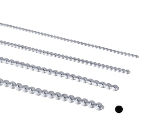 Adornville® Solid 925 Sterling Silver ROUND Bead Wire Dead Soft USA Made