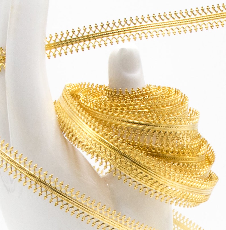 Adornville® Brass Gallery Bezel Wire Ribbon 