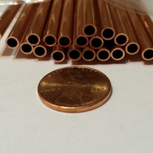 99.9% Pure Copper TUBE Chenier 12 inch Long One or Two Tubes image 3