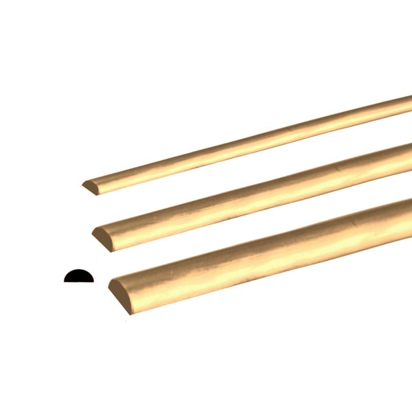 Adornville® Brass Half Round Wire 8, 10 or 12 Gauge Dead Soft by EAM Jewelry Design & Supply, LLC