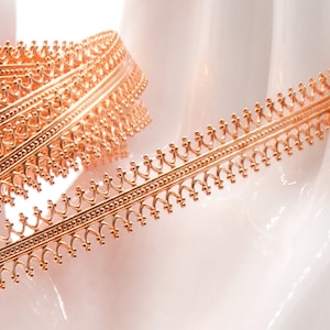 Adornville™ Copper Gallery Bezel Wire Ribbon "Double Crown" 7.5mm 24 Gauge  1, 2 or 5 Feet Long