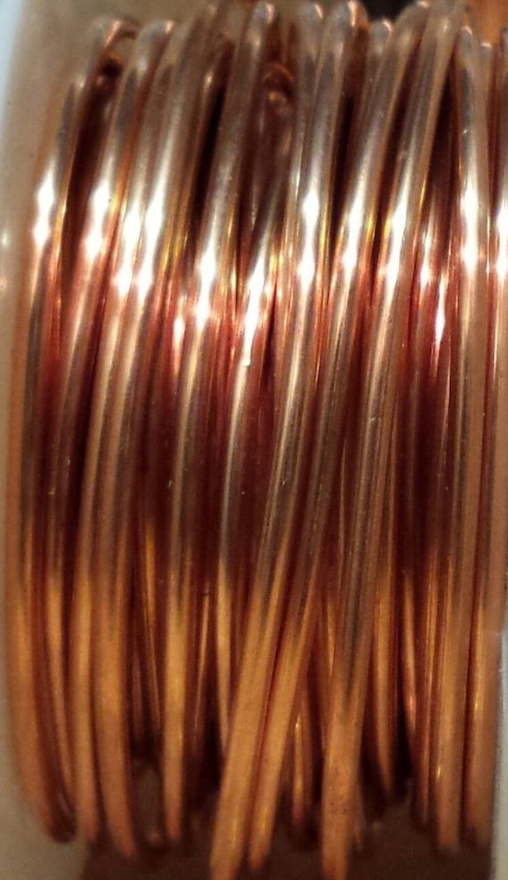 28 Ft Coil Solid bare Copper 18 Ga Copper Wire Round Half Hard 2 Oz