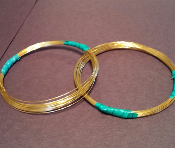 34 Ft.Coil Jewelers Brass 22 Ga Solid Red Brass Soft Round Wire 1 Oz