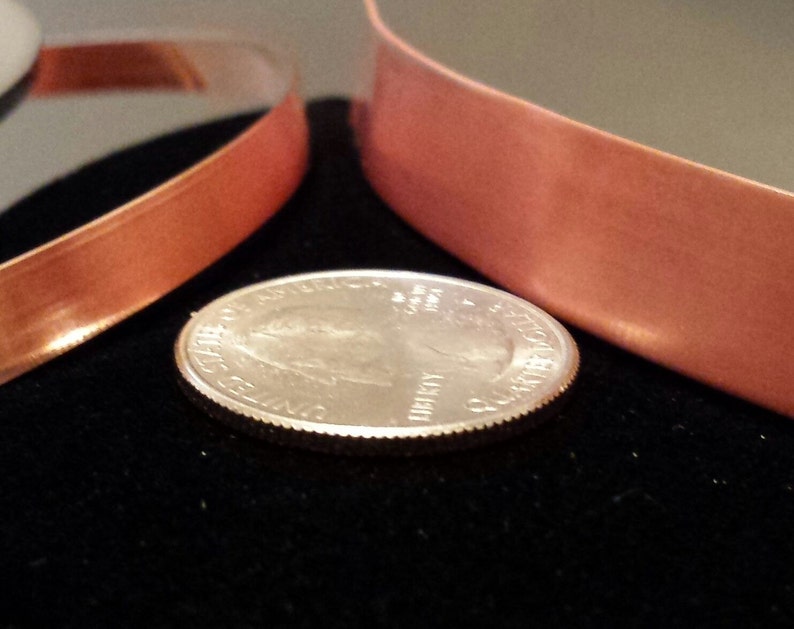 COPPER Strip Bezel 24 and 28 Gauge Dead Soft 5 or 10 Feet 183.18mm 146.35mm 3164.76mm 1212.7mm Bracelet Blank Stamping Bare USA