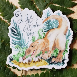 Jurassic Park Lost World Life Finds a Way Sticker
