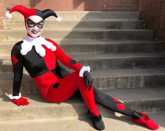 Classic Harlequin Jester Suit