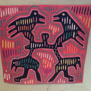 1970’s Native Guna Mola Textile Art from San Blas Islands Panama