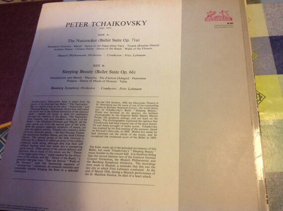 Vintage Lp Peter Tchaikovsky The Nutcracker Sleeping Beauty - 