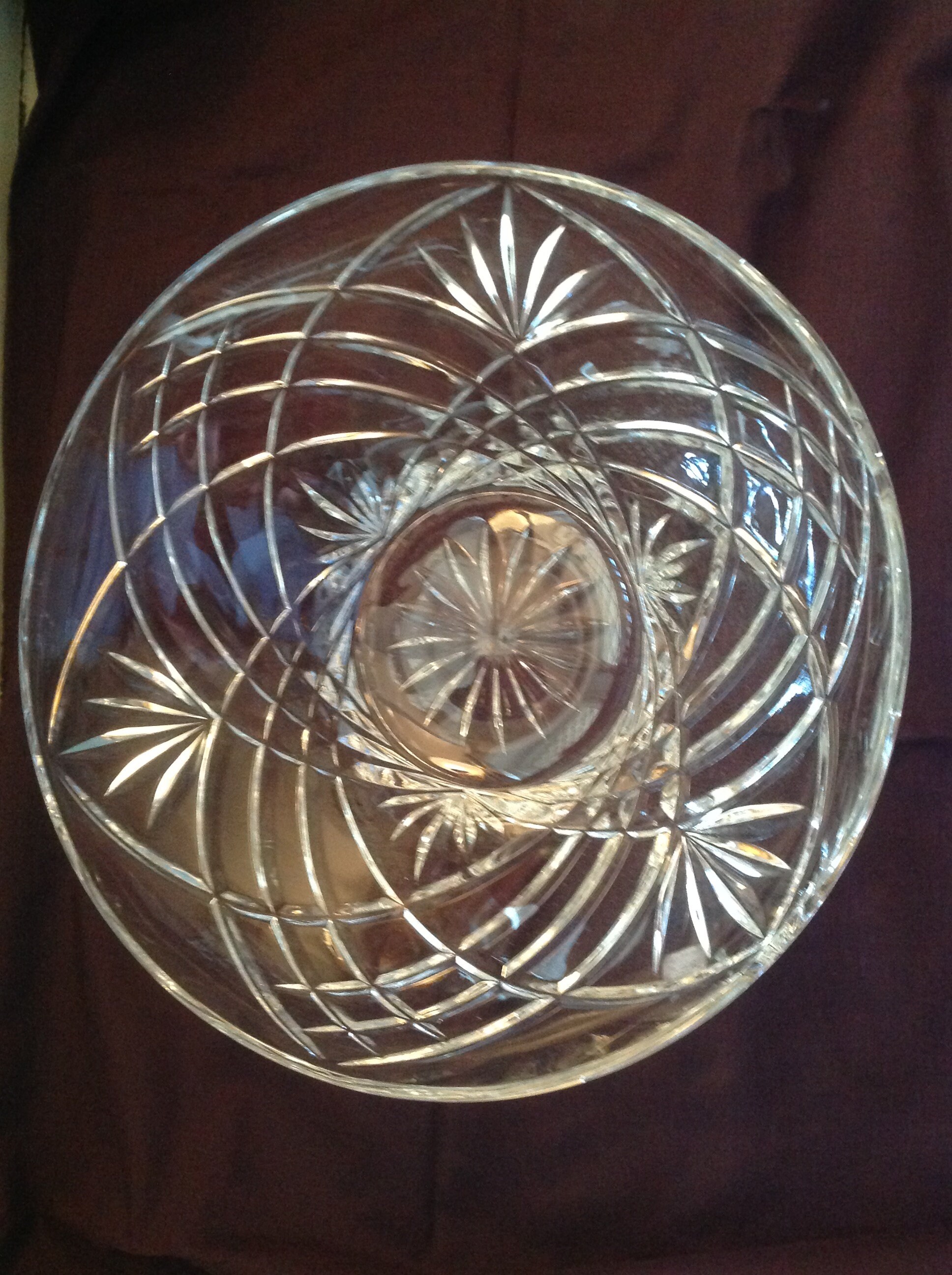 Vintage Genuine Lead Crystal Glass Bowl Etsy