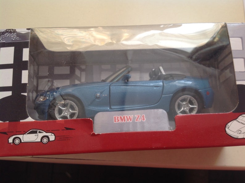 BMW 24 Blue Vintage Model Car