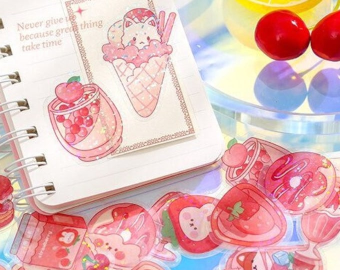 Kawaii Sparkle Sticker Packs
