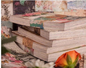 writing paper for letters 100 Paper Stack, Mixed Designs, Flower, Vintage, Antiqued, Collage, Journal, Old, Letters, Victorian, Romantic, Memo, Sheets, Stationary