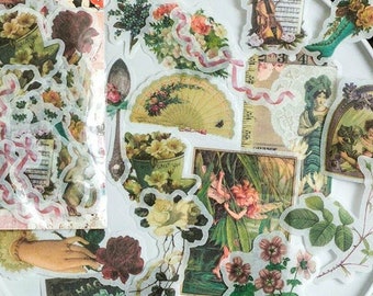Lovely Victorian: 60 Stickers, Large Frosted