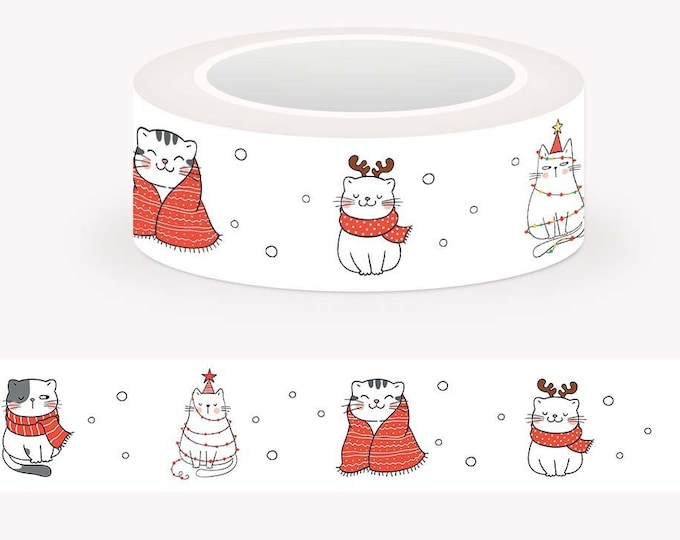 Winter Cats Washi Tape