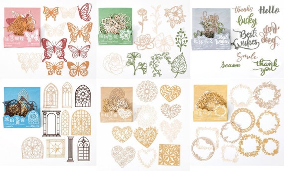 20 Pieces Lace for Scrapbooking Decorative Papers for Crafting  Embellishments Paper Cutouts for Crafts for Art Journal Collage DIY Flower
