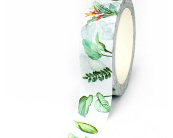 Watercolor Leaf Washi, 15mm