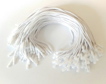 100/500Pcs Paper Clothes Label Price Tags With Elastic Tied String Hang Rope 100/500Pcs Paper Clothes Label Price Tags With Elastic Tied String Hang Rope