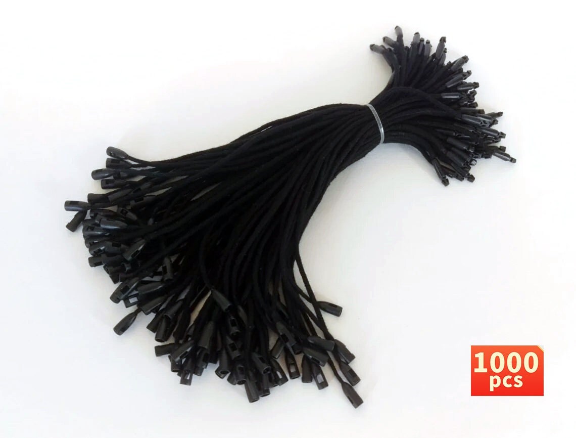  Muka 1000 Pcs Wax Cord Hang Tag String Snap Lock Pin