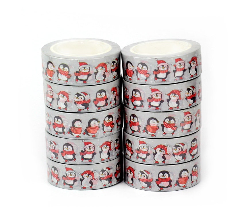 Penguin Winter Washi Tape, 15mm