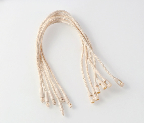 Cotton Hang Tag Strings 100pcs, Beige Cord With Fastener, Clasp, 100%  Cotton, Gift Wrapping, Retail Packaging, Clothing, Apparel, Snap 