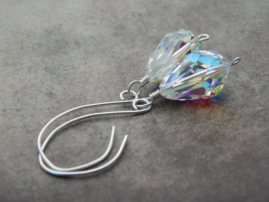 Gioielli Argento 925 Set Con Cristalli - Collana E Orecchini A - Foto 7