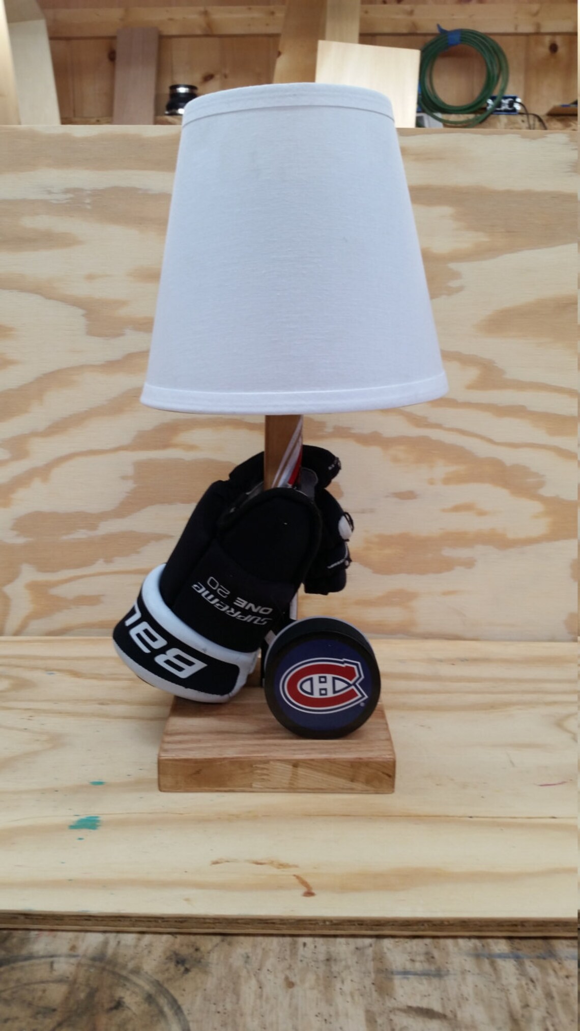 Personalized Hockey Lamp Etsy