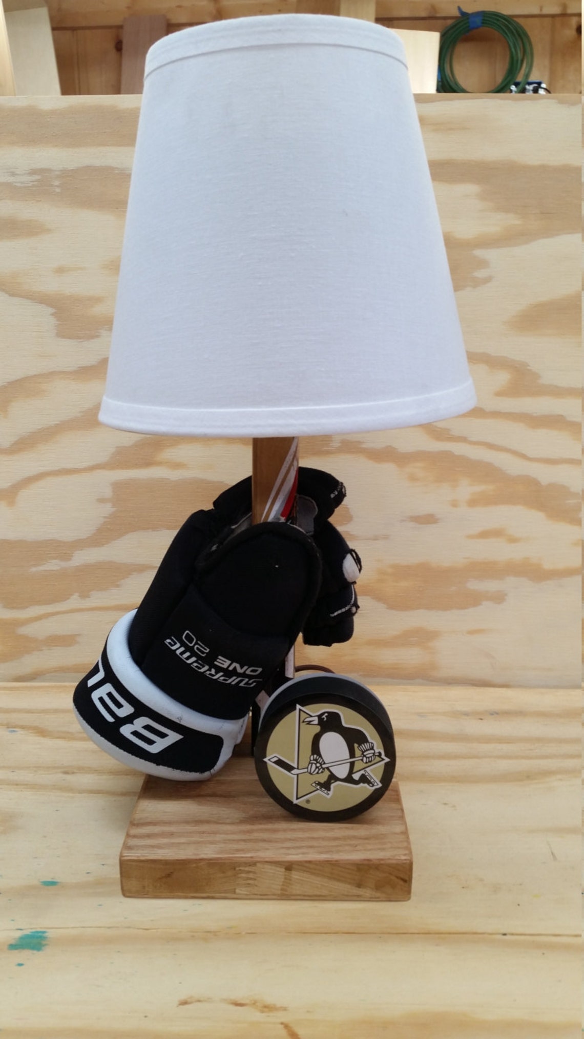 Personalized Hockey Lamp Etsy