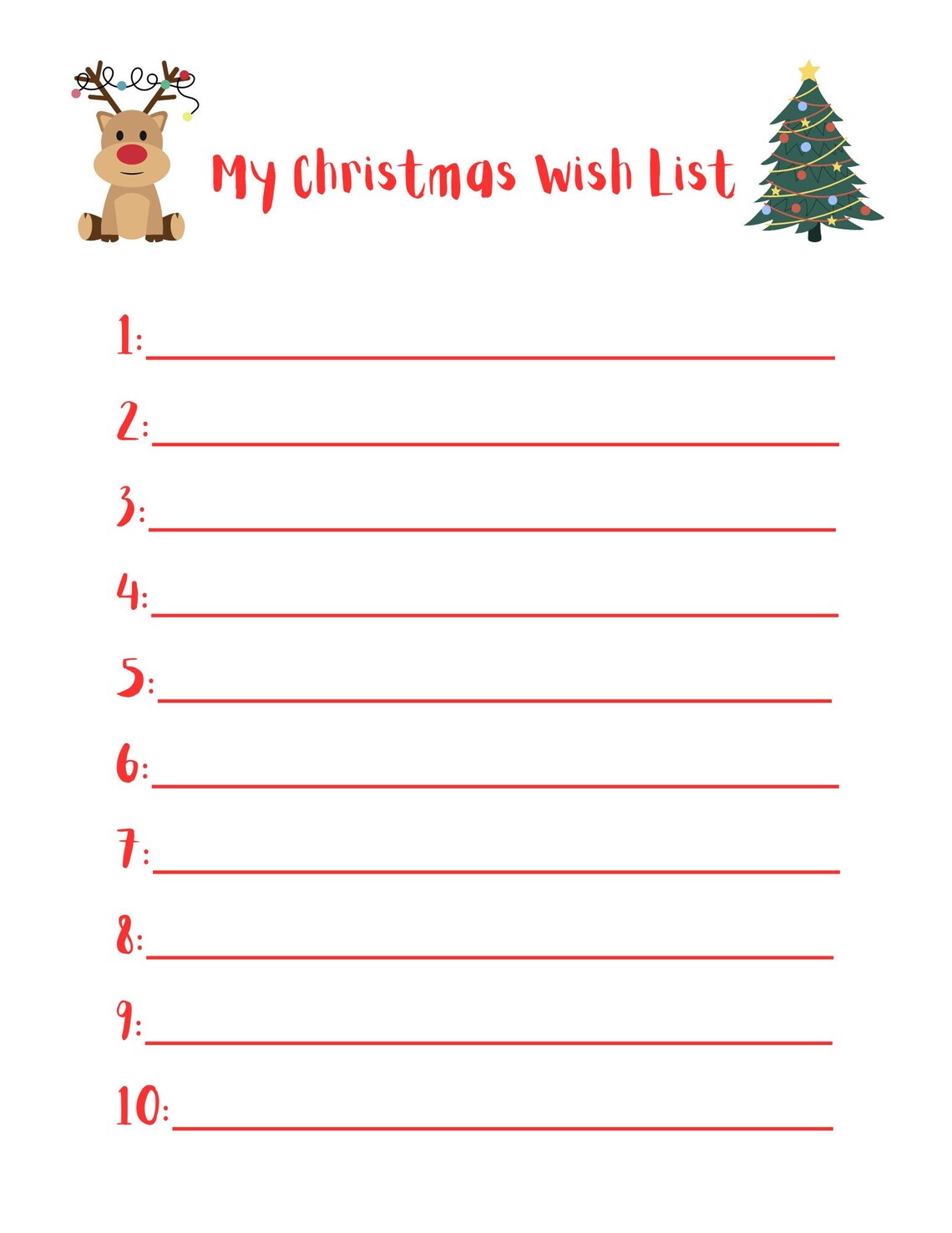 Christmas Wish List Etsy Canada