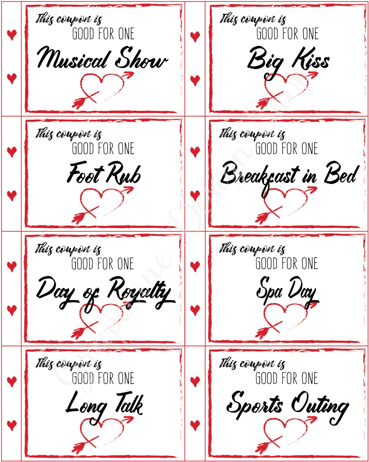 Love Coupon Book Anniversary Coupon Book Birthday Coupons Etsy