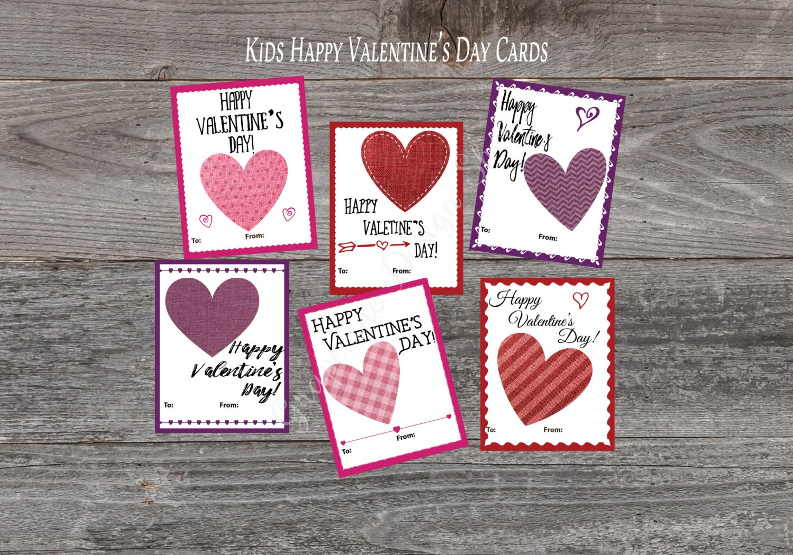Valentine Cards for Kids Classroom Valentine Printable | Etsy