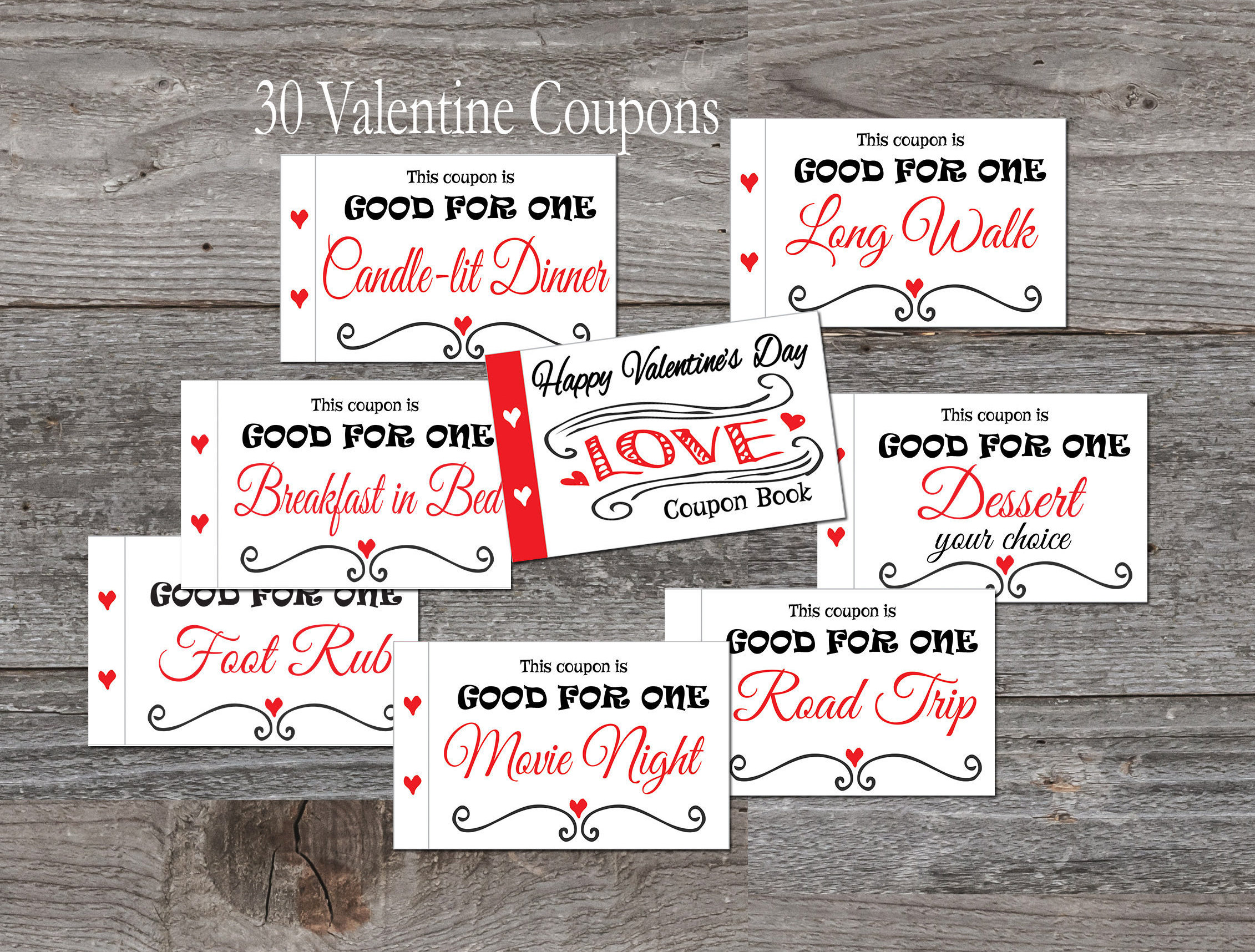 Love coupon book I Love you gift Anniversary Coupons Etsy España