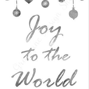 Joy to the World Print. Instant Download Printable. PDF JPG Diy Digital ...