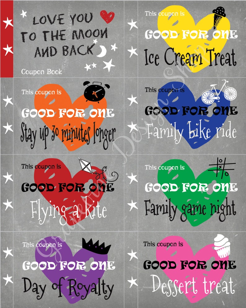 Easter Coupon Book For Kids Love You To The Moon And Back Etsy Easter Coupon Book For Kids Love You To The Moon And Back Etsy