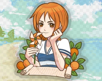 Nami Vinyl Sticker (clear), 3"