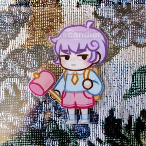 Cardamon Vinyl Sticker (clear), 2.5&quot;