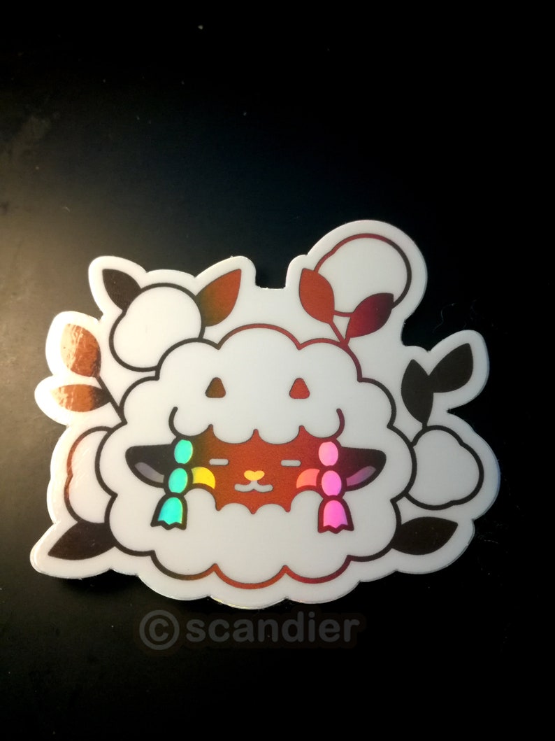 Wollo Sticker Wooloo Vinyl Sticker V2 (holographic) - Etsy